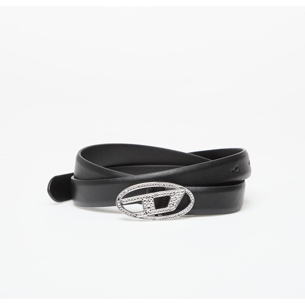 Opasok DIESEL Oval D Logo B-1Dr Strass 20 Belt Black 85 66269411