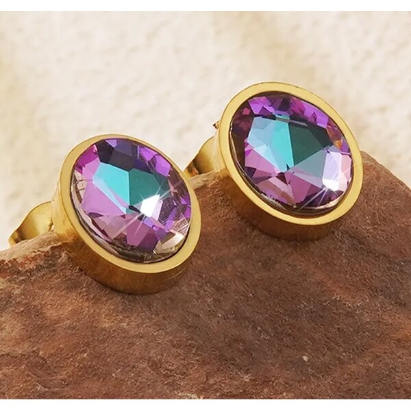 Oceľové náušnice Glare 558 66293493