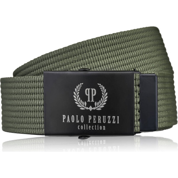 Paolo Peruzzi Pánsky klasický opasok 125 cm | olivová PW-29-125 66295038