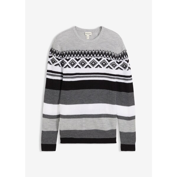 bonprix Nórsky pulóver, farba čierna 66295222