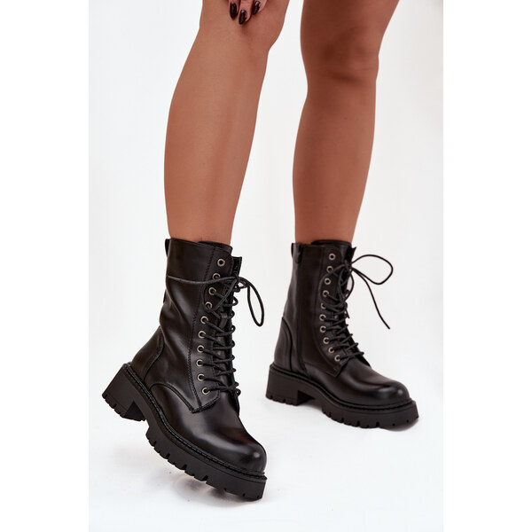 Boto Dámske členkové workery z eko kože 66470623