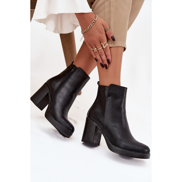 Boto Dámske členkové topánky na podpätku Ryselle 66470600