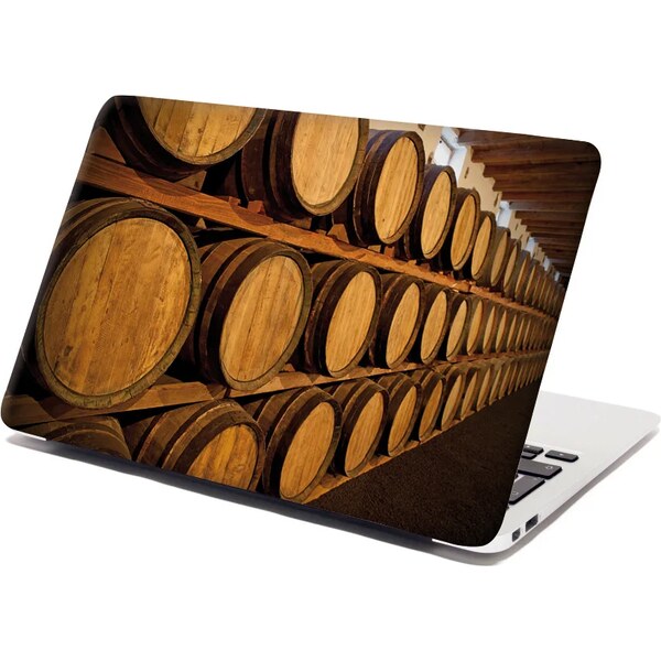Sablio Samolepka na notebook Drevené sudy 65102088