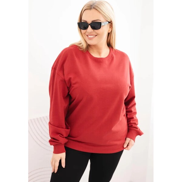 Kesi Dámska mikina s kruhovým dizajnom Plus Size bavlnená basic s 66362648