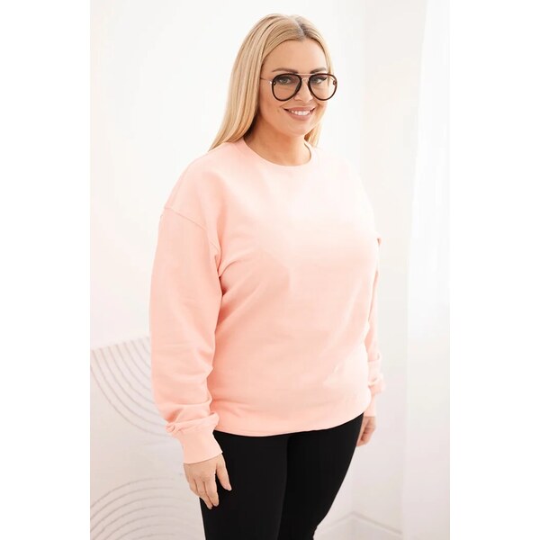 Kesi Dámska mikina s kruhovým dizajnom Plus Size bavlnená basic s 66700481