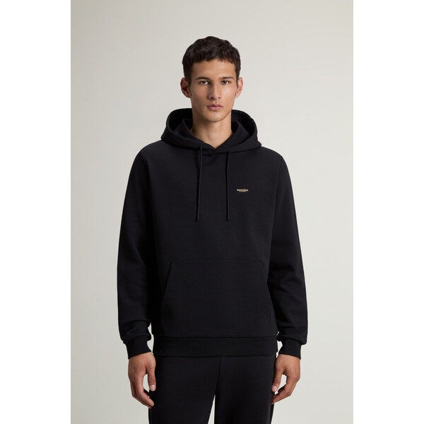 MIKINA WOOLRICH LOGO INTERLOCK HOODIE 66297559