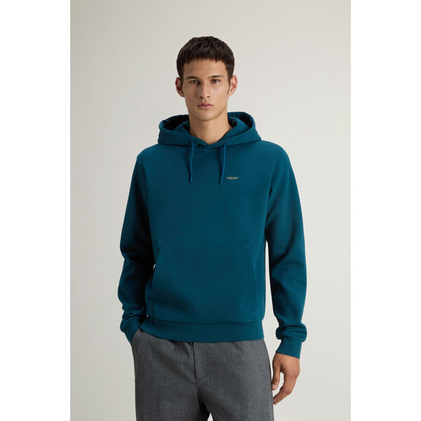 MIKINA WOOLRICH LOGO INTERLOCK HOODIE 66297560