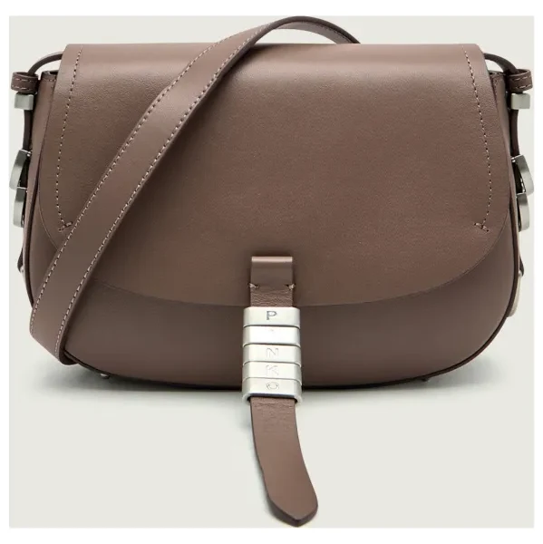 Pinko Kožená crossbody kabelka SADDLE MINI 66295274