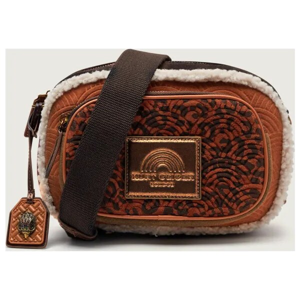 Kurt Geiger Crossbody kabelka SOUTHBANK | semiš | shearling 66293629