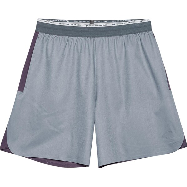 4F Športové nohavice svetlosivá / čierna 66297782