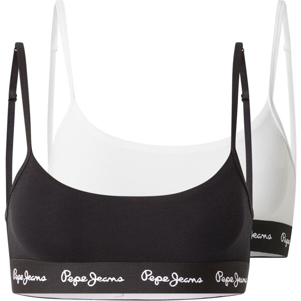 Pepe Jeans Podprsenka čierna / biela 66298302