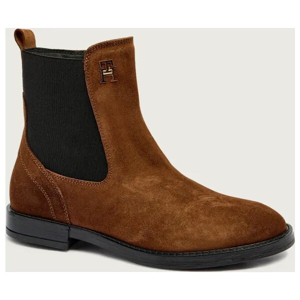 Tommy Hilfiger Jazdecké topánky CHELSEA | semiš 66293607
