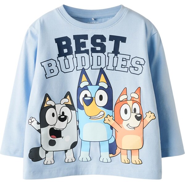 NAME IT Tričko NMMODIN BLUEY modrá / svetlomodrá / oranžová 66299287