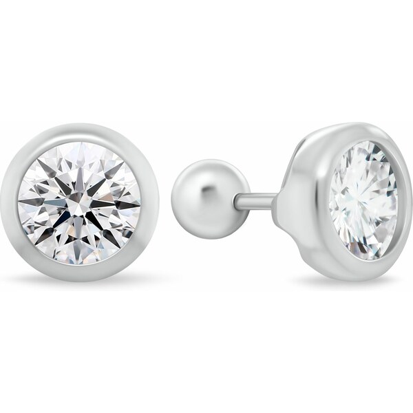 Brilio Silver Strieborné kôstky s čírym kubickým zirkónom EA1229W 0,8 66579307