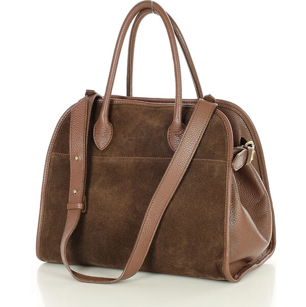 MARCO MAZZINI Dámska kožená taška HOBO | hnedá s295a 66300835