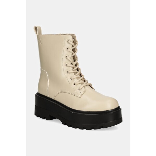 Workery Calvin Klein Jeans FLATFORM HIGH LACE UP MG DL 56240346