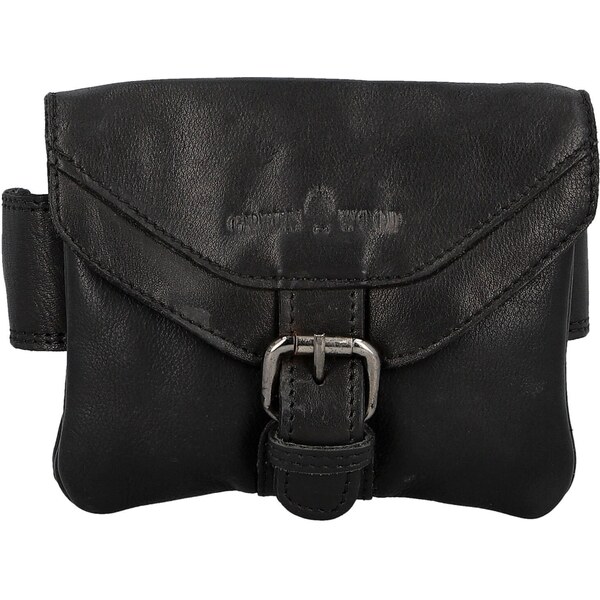 Pánska kožená ľadvinka čierna - Greenwood Obranem čierna 66455072