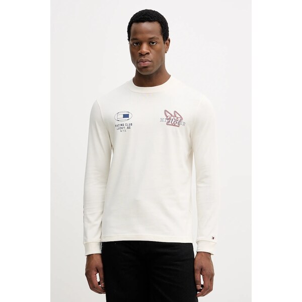 Bavlnené tričko s dlhým rukávom Tommy Hilfiger 66276692