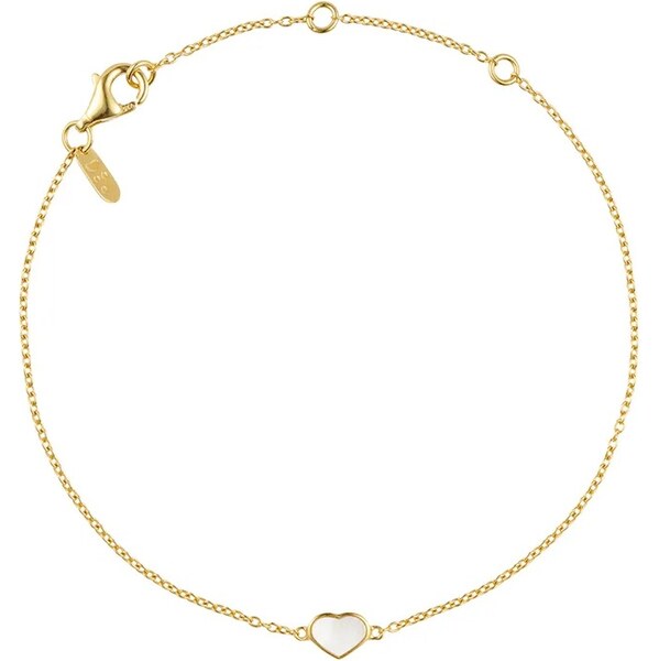 Strieborný pozlátený náramok Design Letters 66303406