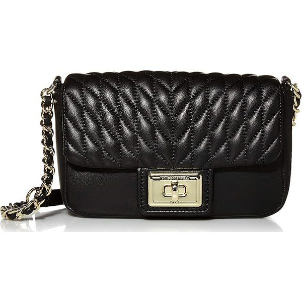 Karl Lagerfeld Agyness Crossbody Black Gold 66600104