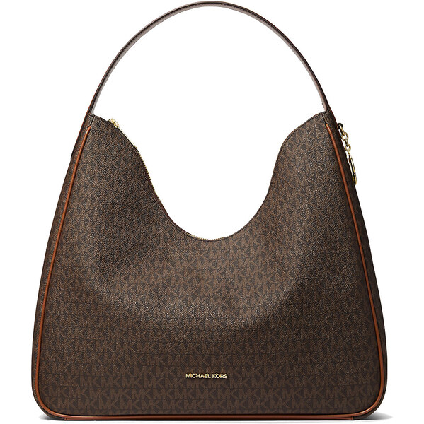 Michael Kors Nayla Medium Signature Logo Shoulder Bag Brown 66600108