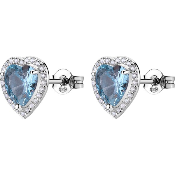 Brosway Strieborné srdiečkové náušnice Fancy Cloud Light Blue FCL127 66592724