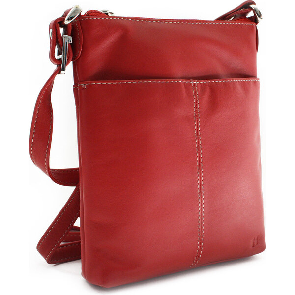 Arwel Červená kožená zipsová kabelka 212-3013-31 66065273
