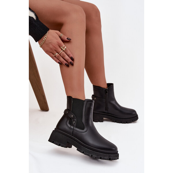 Boto Členkové topánky Chelsea s ozdobnými detailmi 66470671