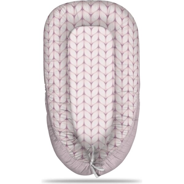 Sablio Hniezdočko pre bábätko Bledo ružové pletenie 65114006