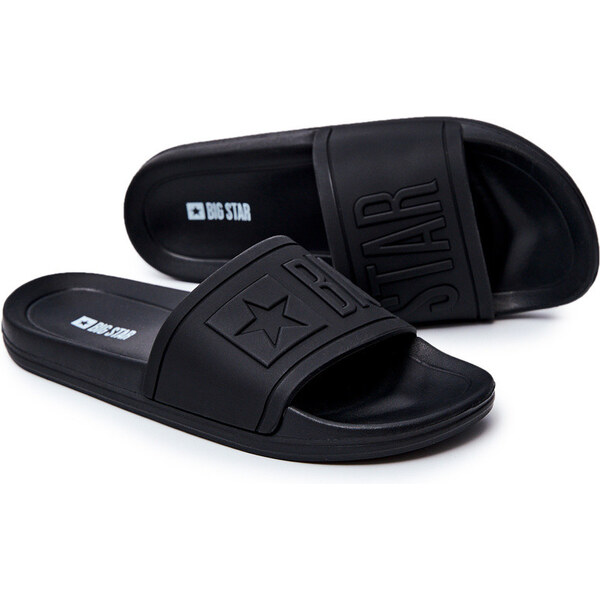 Big Star Shoes Klapki Męskie Big Star Gumowe Czarne DD174690 66657826