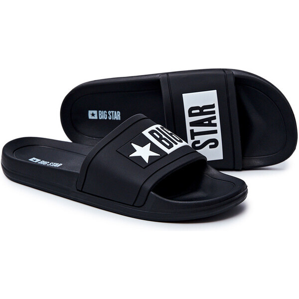 Big Star Shoes Klapki Męskie Big Star Gumowe Czarne DD174699 66657838