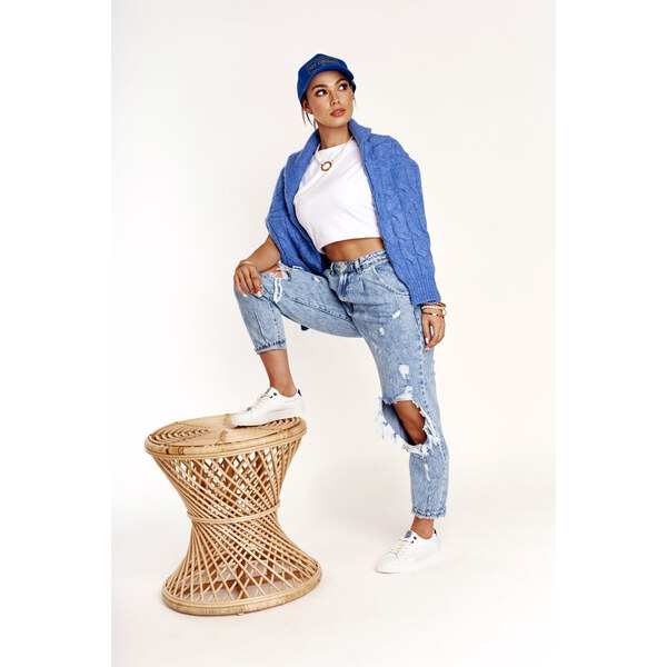 Big Star Shoes Damskie Skórzane Tenisówki BIG STAR BB274211 Biało 66657924