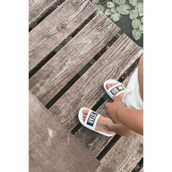 Big Star Shoes Klapki Dziecięce Big Star DD374151 Białe 66657941