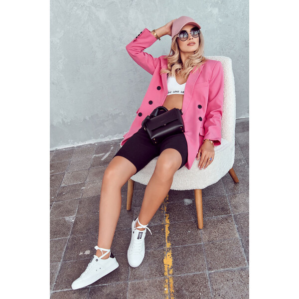 Big Star Shoes Skórzane Trampki Big Star JJ274211 Białe 66658215