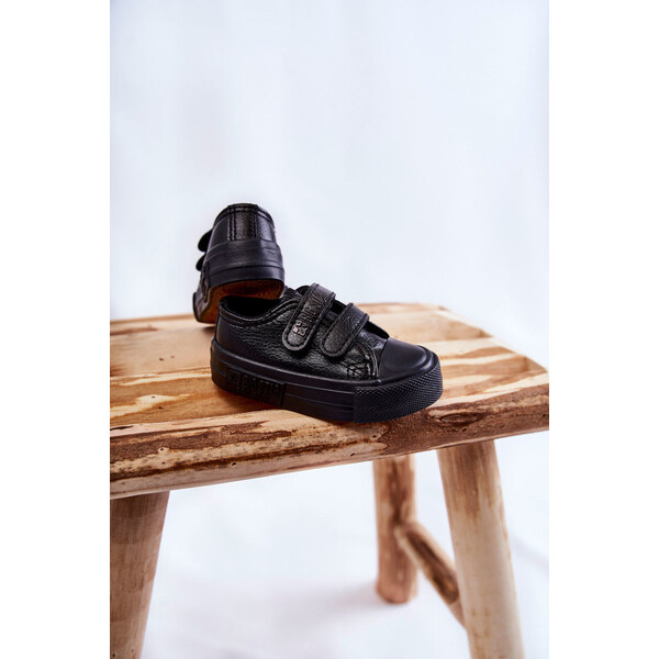 Big Star Shoes Dziecięce Skórzane Trampki Na Rzep BIG STAR KK374090 66658400