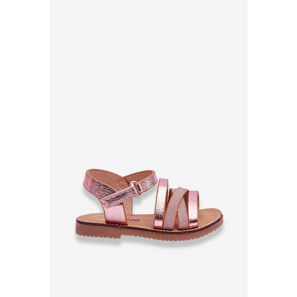 Boto Dziecięce Sandały Z Paseczkami Różowe Isla 66658953