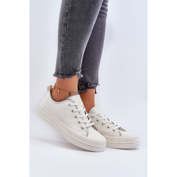 Big Star Shoes Damskie Trampki Big Star NN274850 Białe 66659744