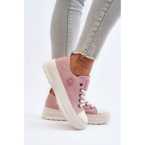 Big Star Shoes Damskie Trampki Na Masywnej Podeszwie Big Star NN274129 66659925