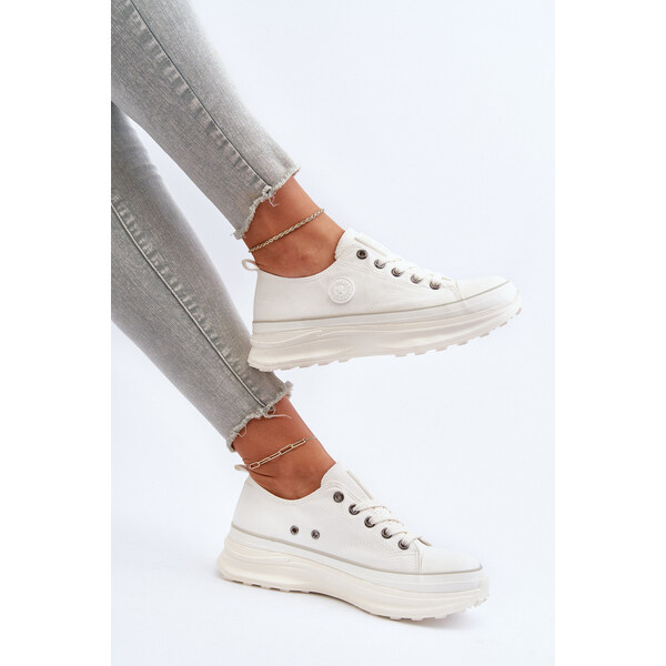 Big Star Shoes Damskie Trampki Na Masywnej Podeszwie Big Star NN274126 66659926