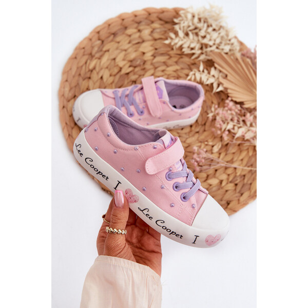Trampki Dziewczęce Lee Cooper LCW-24-02-2160 Różowe 66659965