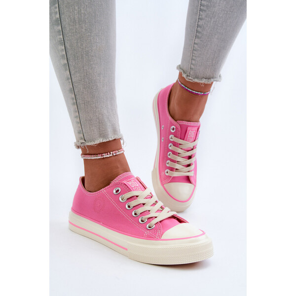Big Star Shoes Niskie Trampki Damskie Big Star NN274271 Różowe 66660001