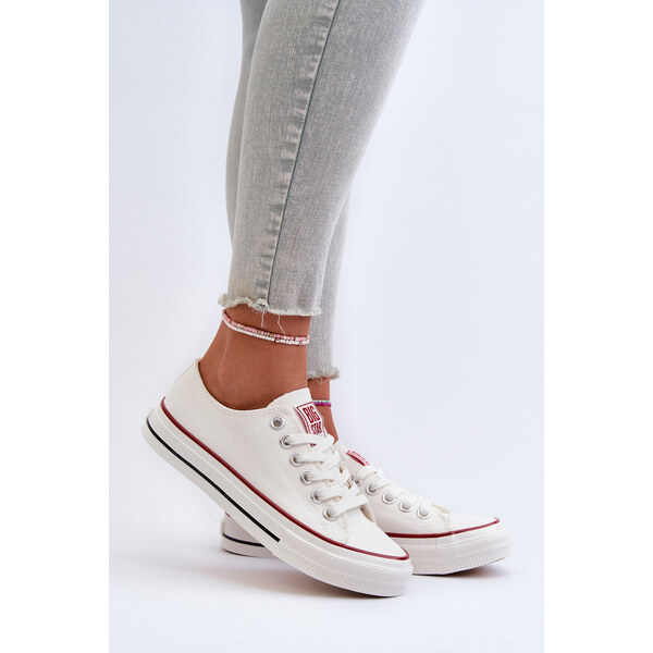 Big Star Shoes Niskie Trampki Damskie Big Star NN274274 Białe 66660002