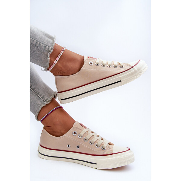 Big Star Shoes Niskie Trampki Damskie Big Star NN274272 Beżowe 66660000