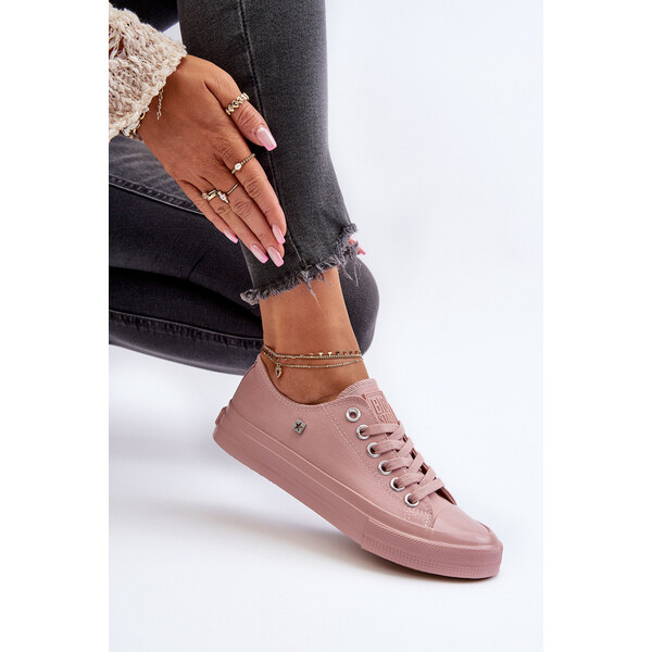 Big Star Shoes Klasyczne Trampki Damskie Big Star NN274291 Różowe 66660010