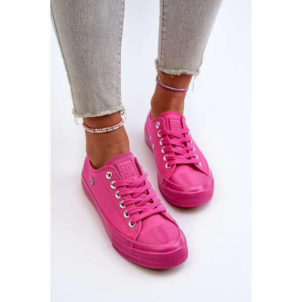 Big Star Shoes Klasyczne Trampki Damskie Big Star NN274290 Fuksja 66660012