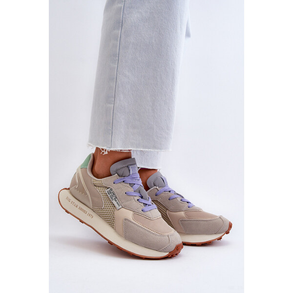 Big Star Shoes Sneakersy Damskie Na Platformie Memory Foam System Big 66660017