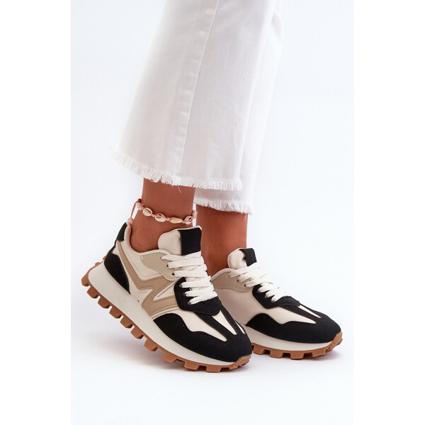 Boto Sneakersy Buty Sportowe Damskie Czarne Kalelia 66660678