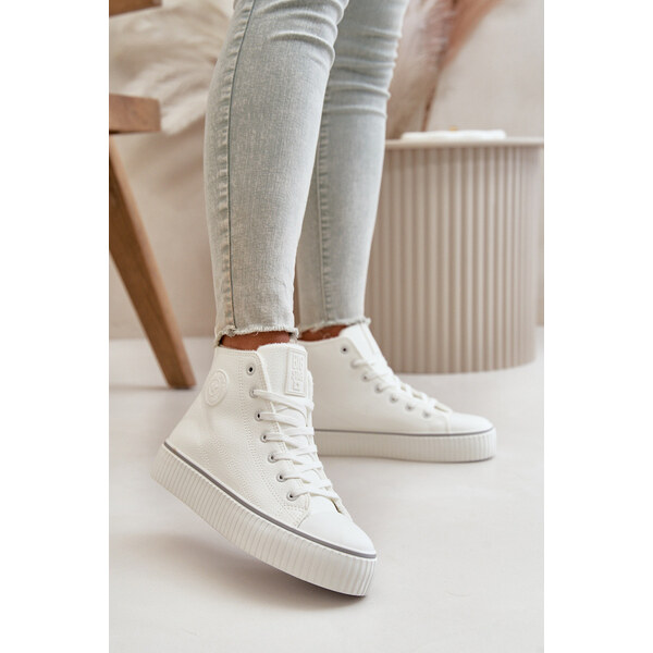 Big Star Shoes Damskie Ocieplane Trampki Z Eko Skóry Big Star OO274788 66660817