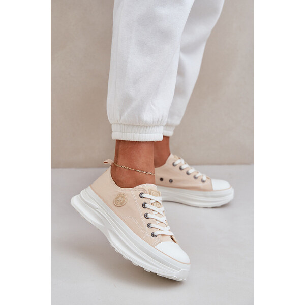 Big Star Shoes Damskie Trampki Na Masywnej Podeszwie Big Star NN274127 66661705