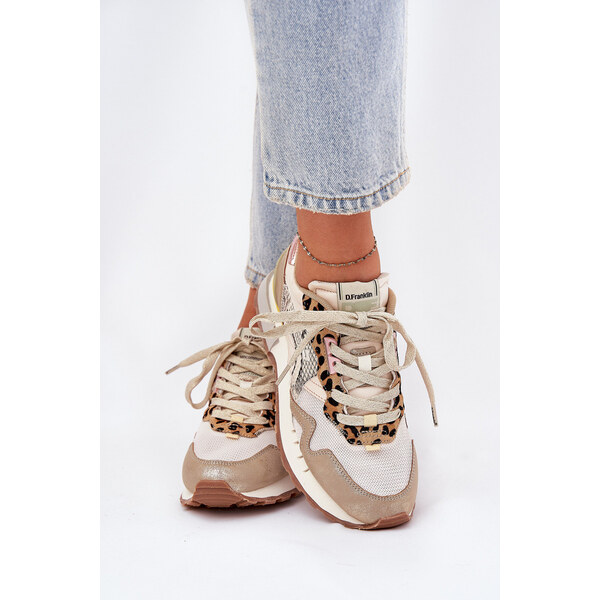 Sneakersy Buty Sportowe Damskie D.Franklin DFSH378006 Złote 66662215